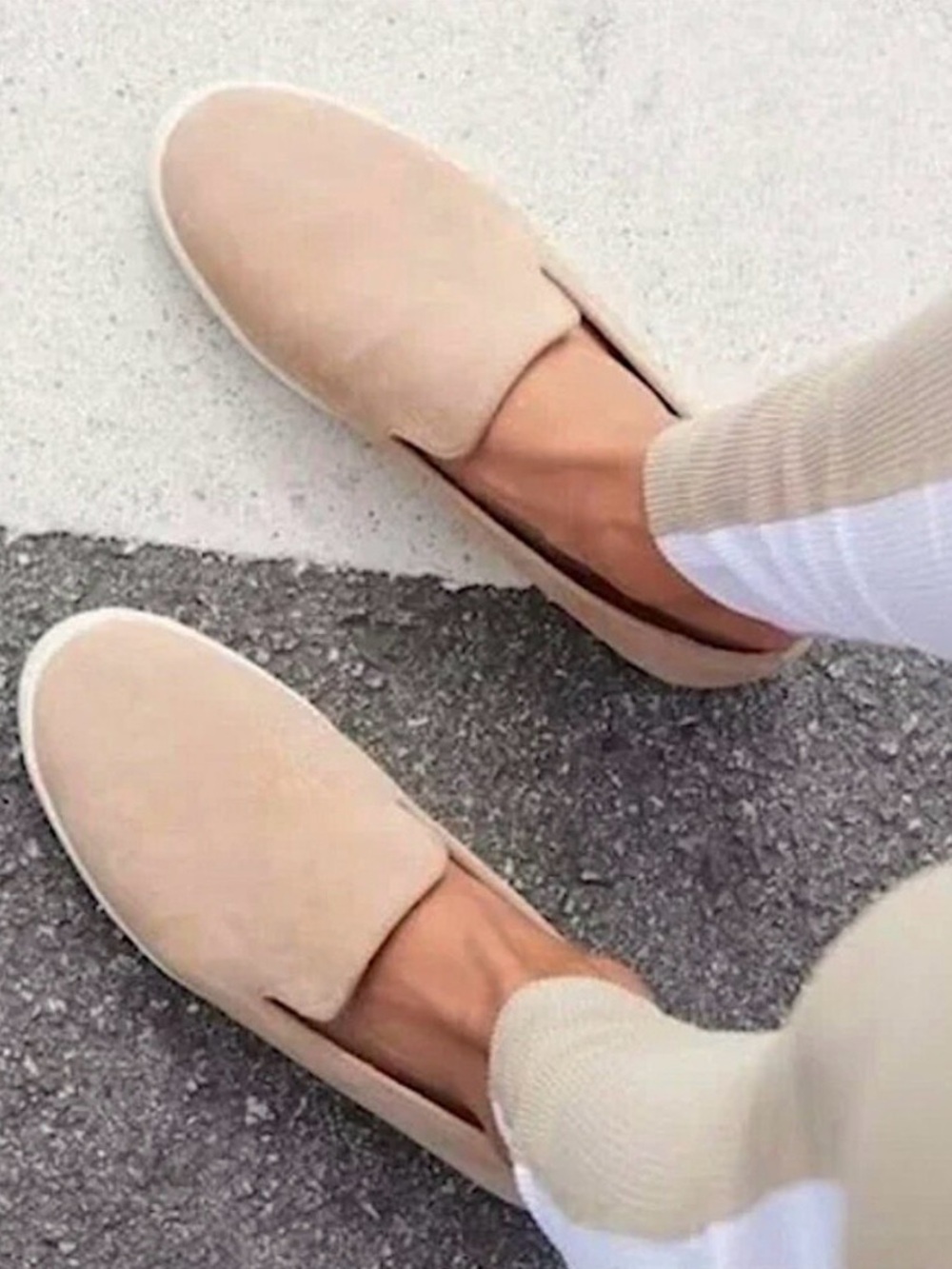Women’s Birdies The Swift Slip-On Loafers in Light Beige light academia comfort